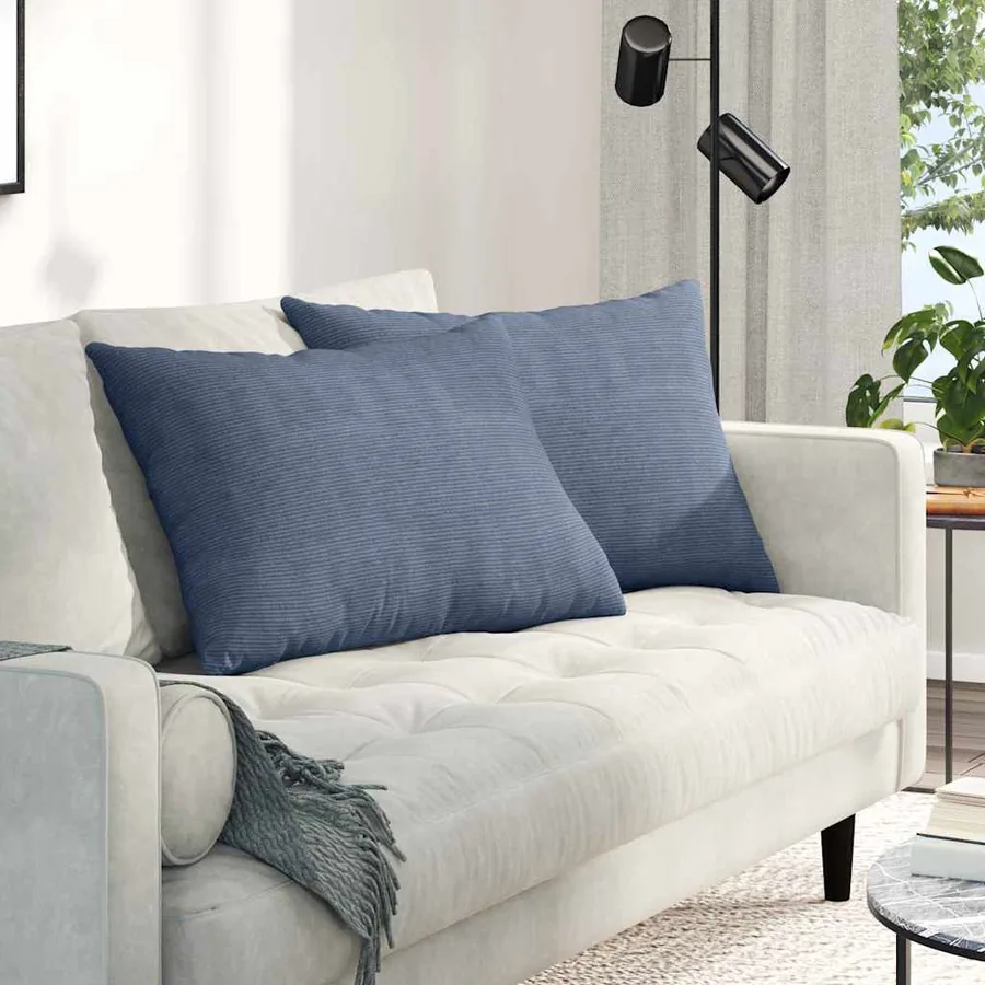 Coussins de canapé 2 pcs Bleu 70 x 50 cm