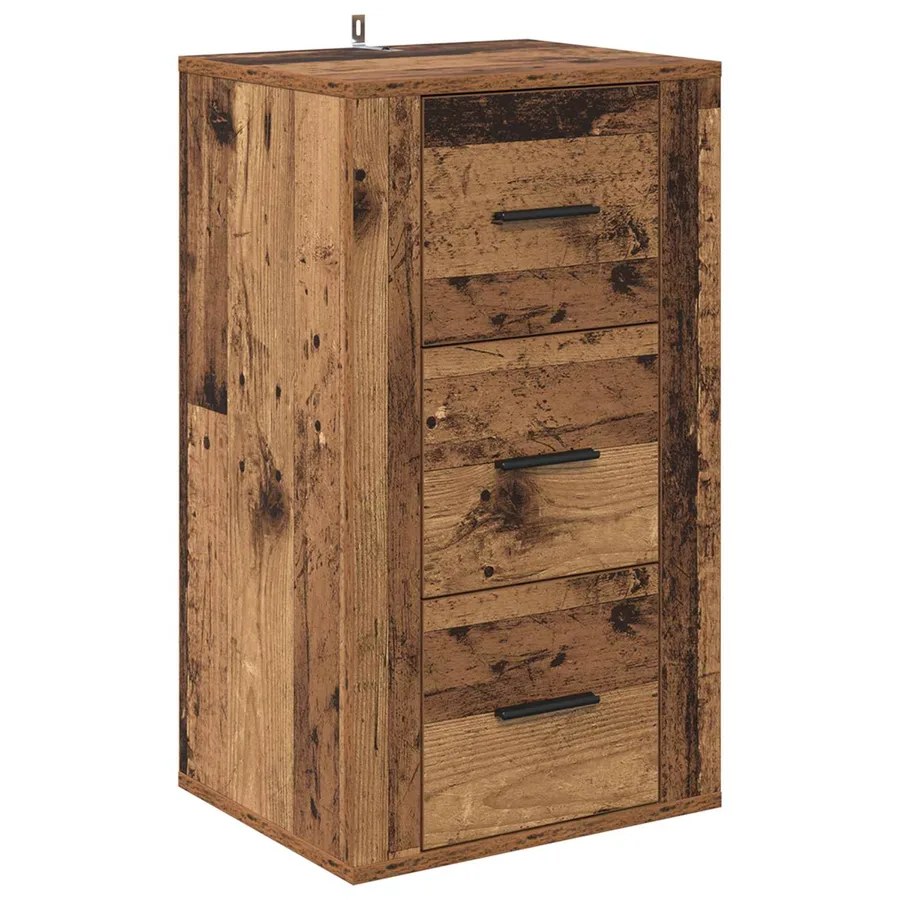 Buffet Bois ancien 40 x 33 x 70 cm Bois d'ingénierie - 2