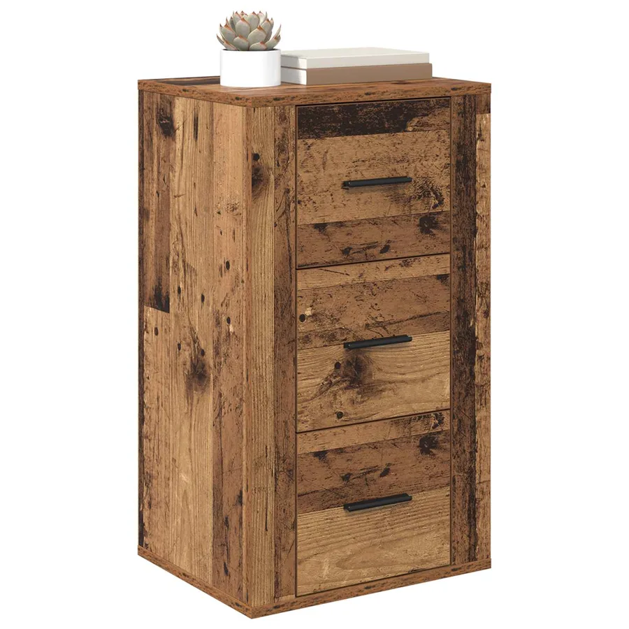 Buffet Bois ancien 40 x 33 x 70 cm Bois d'ingénierie - 3