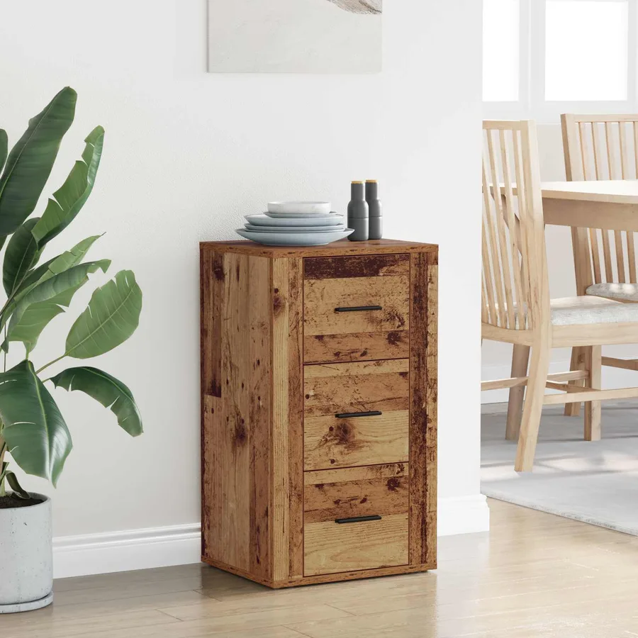 Buffet Bois ancien 40 x 33 x 70 cm Bois d'ingénierie - 4