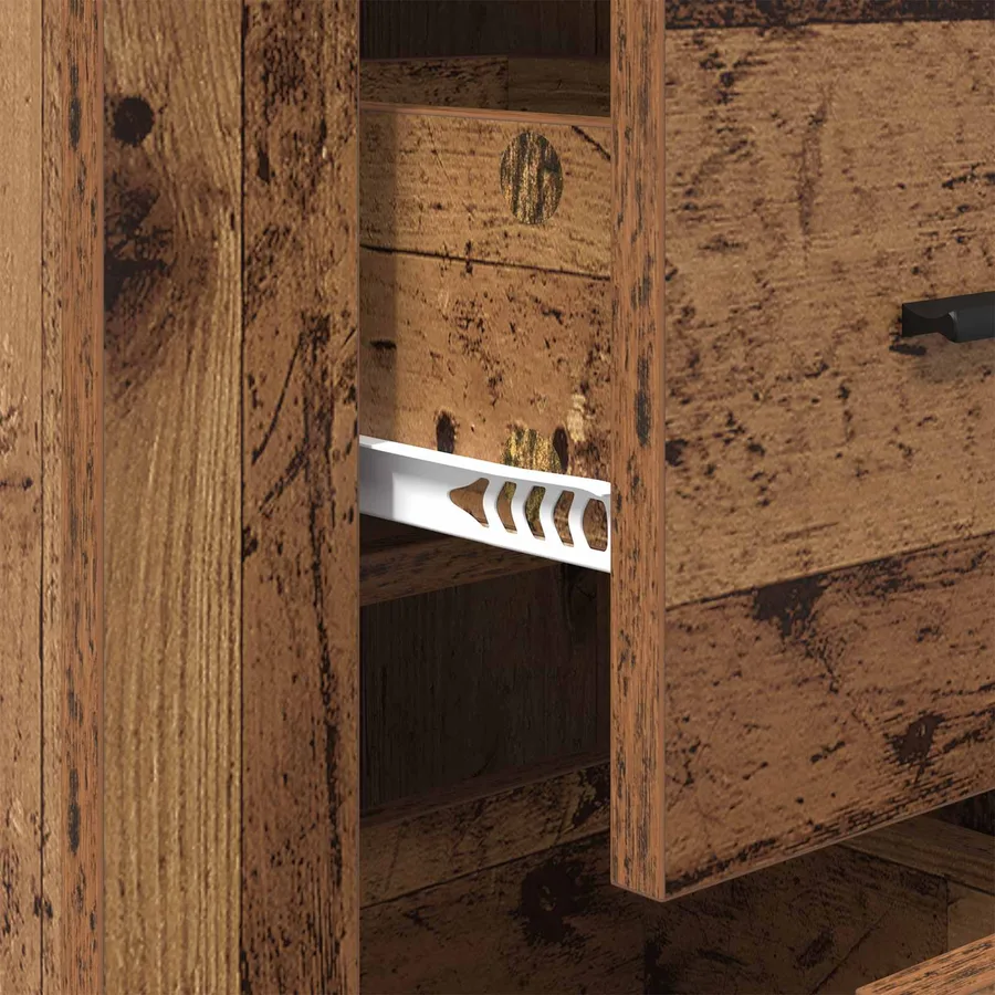 Buffet Bois ancien 40 x 33 x 70 cm Bois d'ingénierie - 9