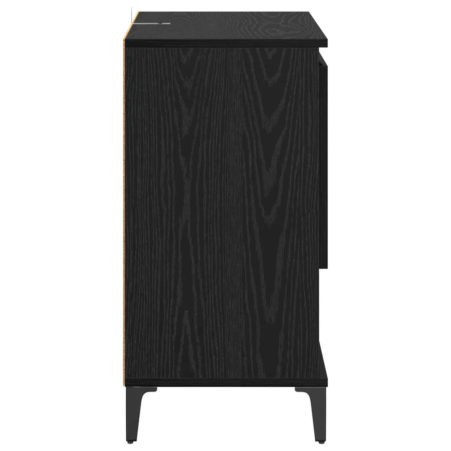 Buffet Chêne noir 60 x 35 x 70 cm Bois d'ingénierie - 7