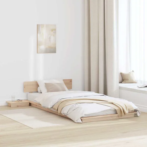 Cadre de lit Marron 100 x 200 cm bois