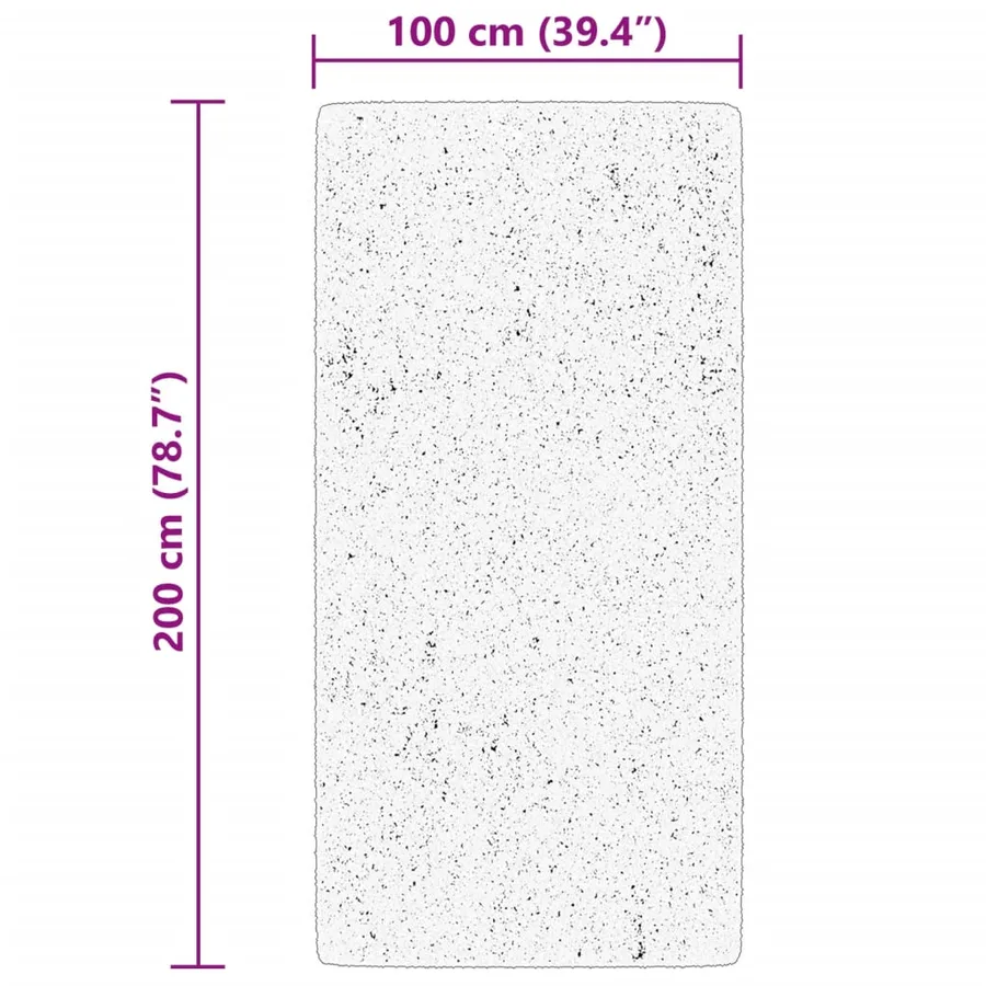 Tapis HUARTE à poils courts doux lavable vert forêt 100x200 cm - 10
