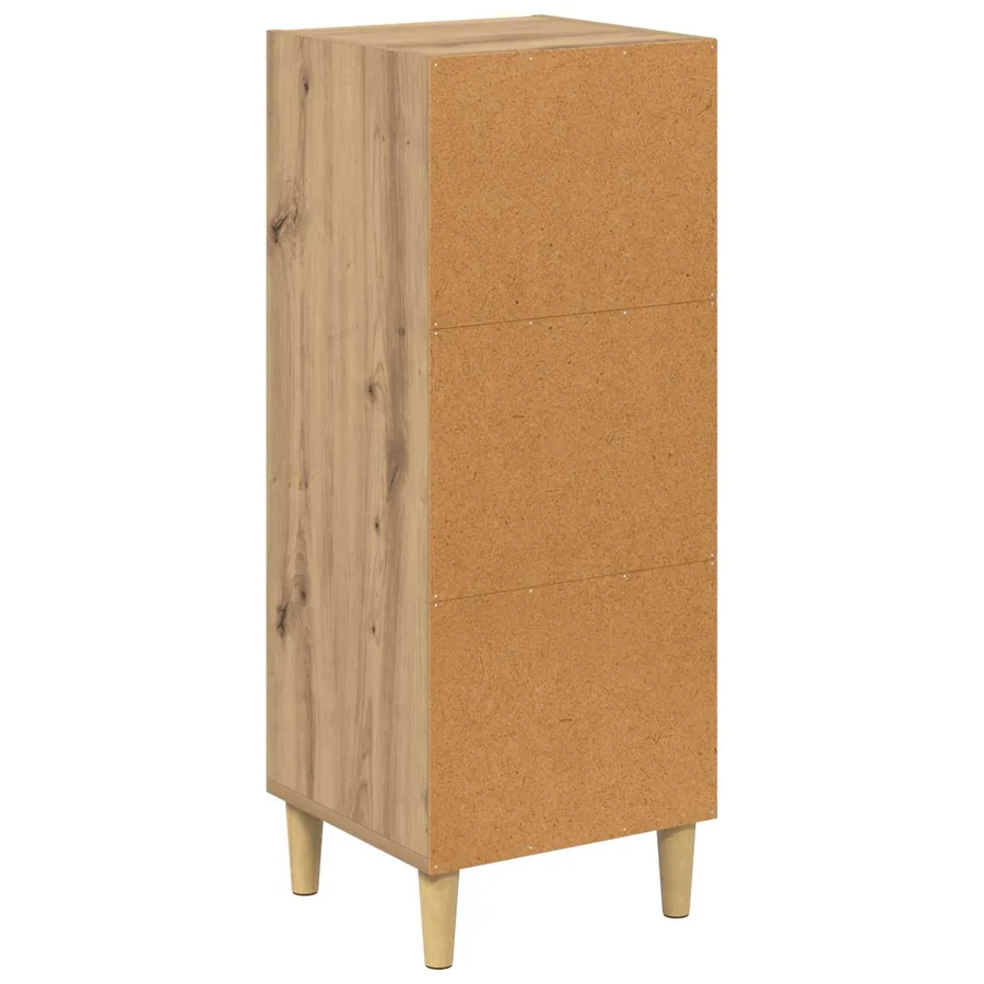 Buffet Chêne artisanal 34,5 x 32,5 x 90 cm Bois d'ingénierie - 7