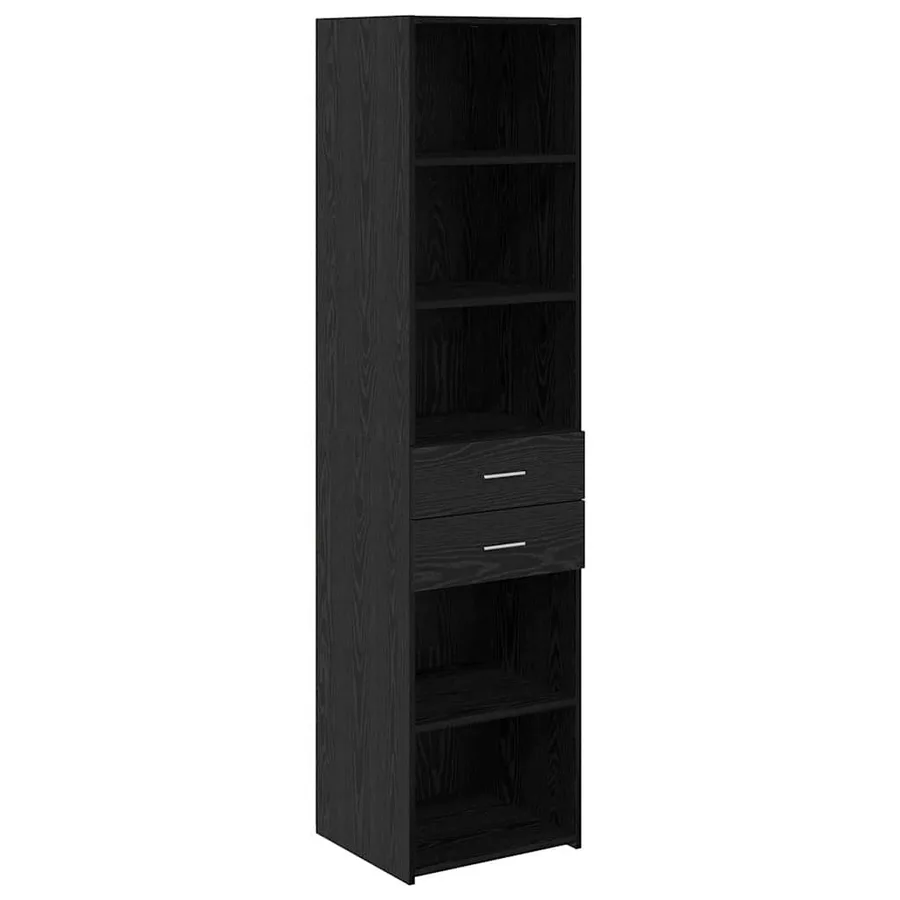 Haut Armoire Chêne noir 45 x 42,5 x 185 cm Bois d'ingénierie - 2