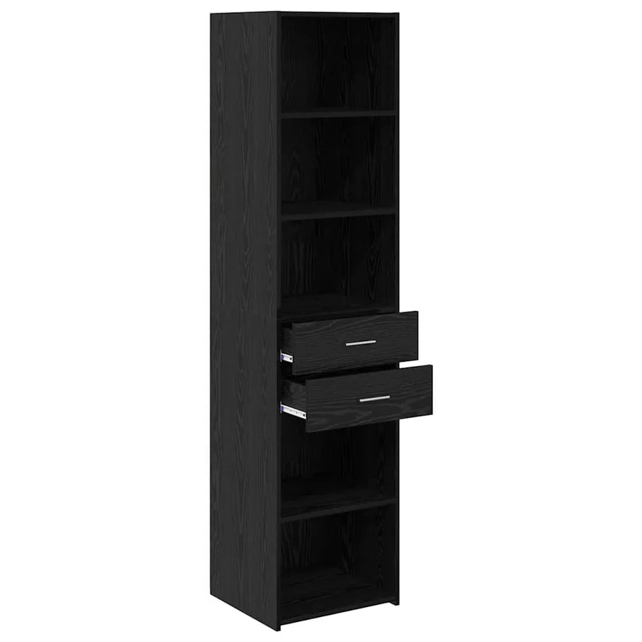 Haut Armoire Chêne noir 45 x 42,5 x 185 cm Bois d'ingénierie - 5