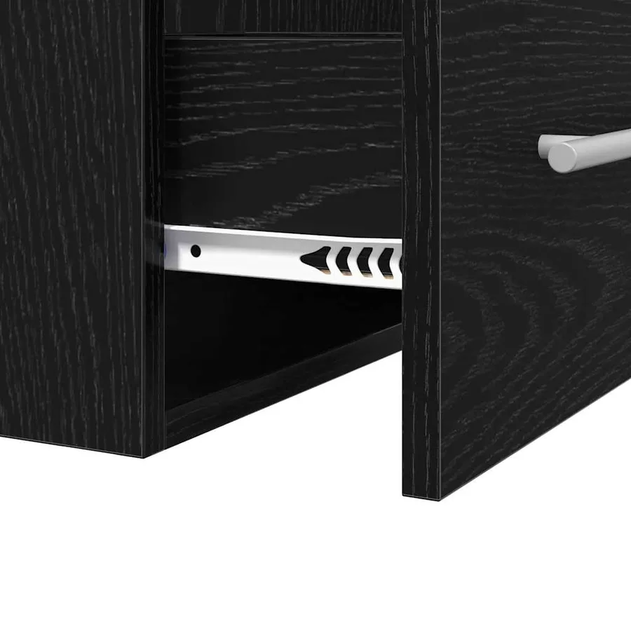 Armoire d'évier Chêne noir 38,5 x 41 x 48 cm Bois d'ingénierie - 8