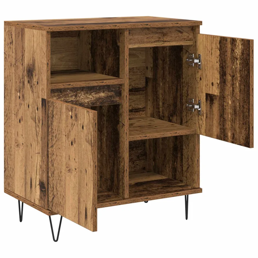 Buffet 3 pcs Bois ancien 60 x 35 x 70 cm - 6