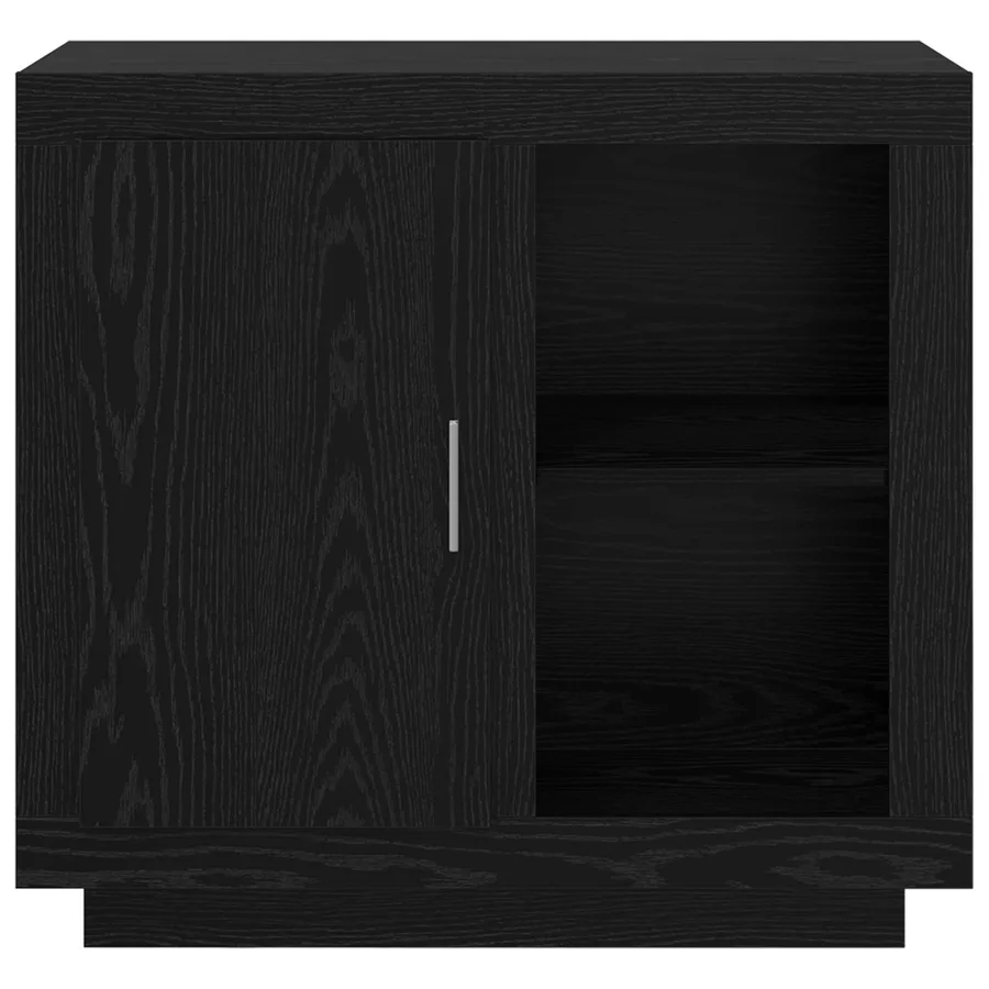 Buffet Chêne noir 80 x 40 x 75 cm Bois d'ingénierie - 6