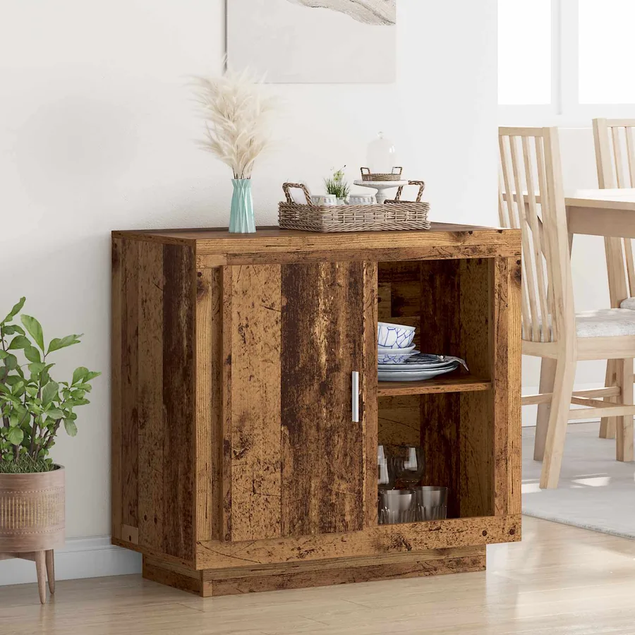 Buffet Bois ancien 80 x 40 x 75 cm Bois d'ingénierie