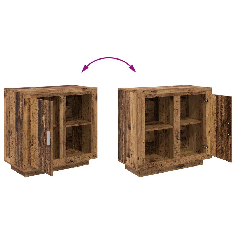 Buffet Bois ancien 80 x 40 x 75 cm Bois d'ingénierie - 11