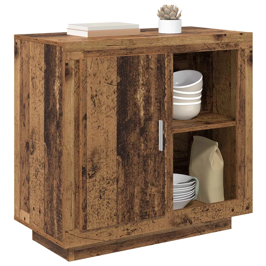 Buffet Bois ancien 80 x 40 x 75 cm Bois d'ingénierie - 3