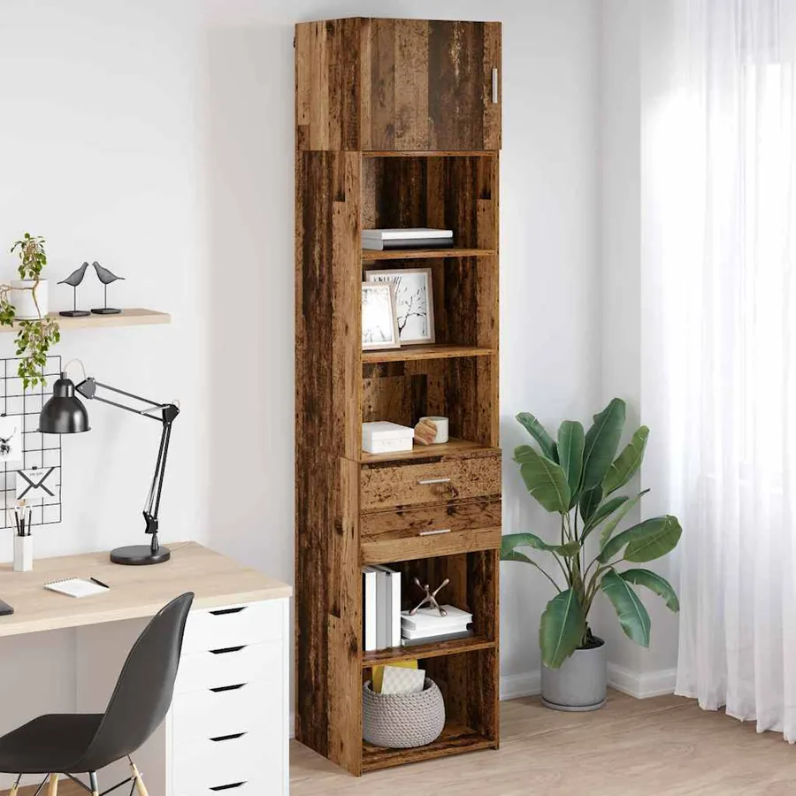 Haut Armoire Bois Ancien 50 x 42,5 x 225 cm Bois d'ingénierie - 4