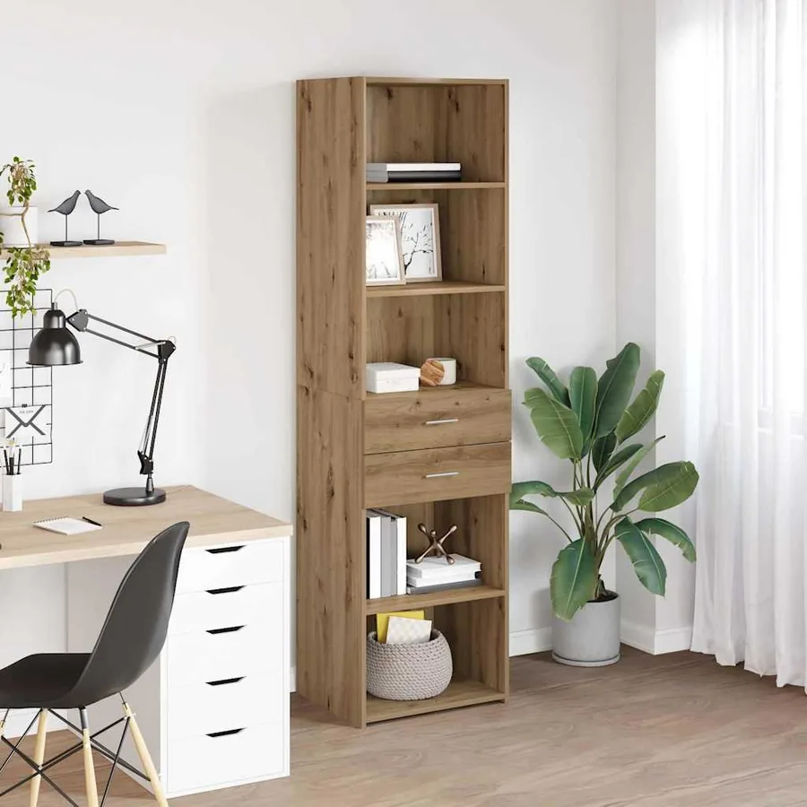 Haut Armoire Chêne artisanal 50 x 42,5 x 185 cm - 4