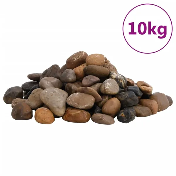 Galets polis 10 kg multicolores 2-5 cm