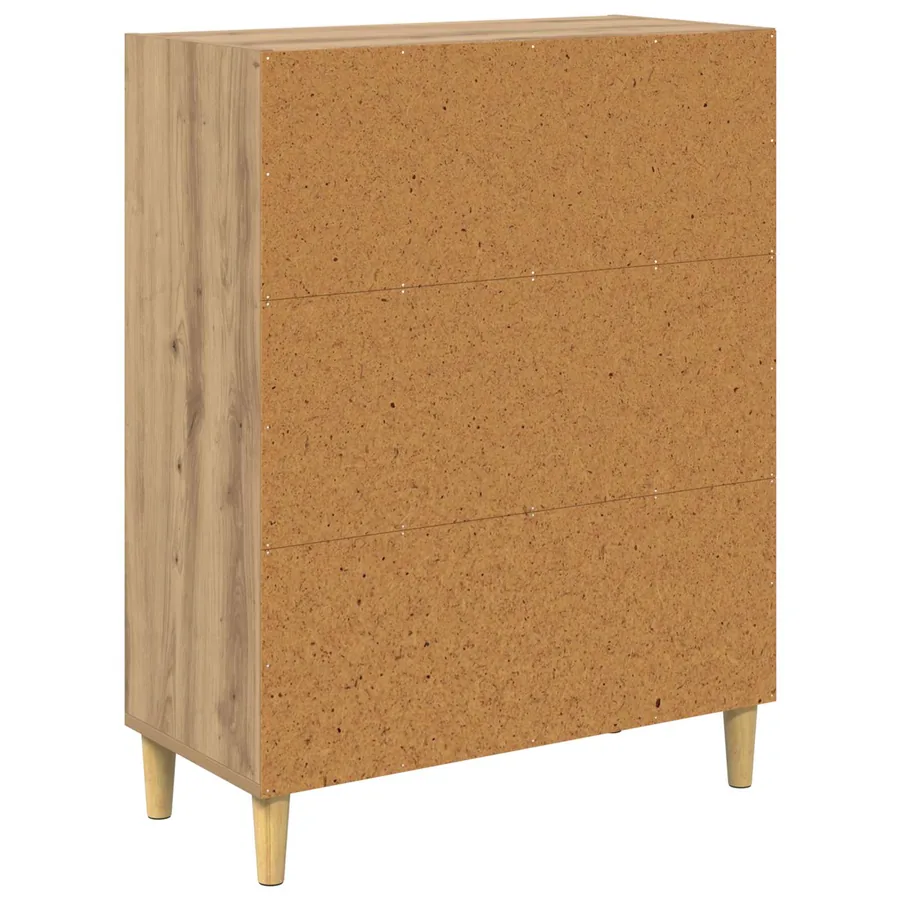 Buffet Chêne artisanal 69,5 x 32,5 x 90 cm Bois d'ingénierie - 7