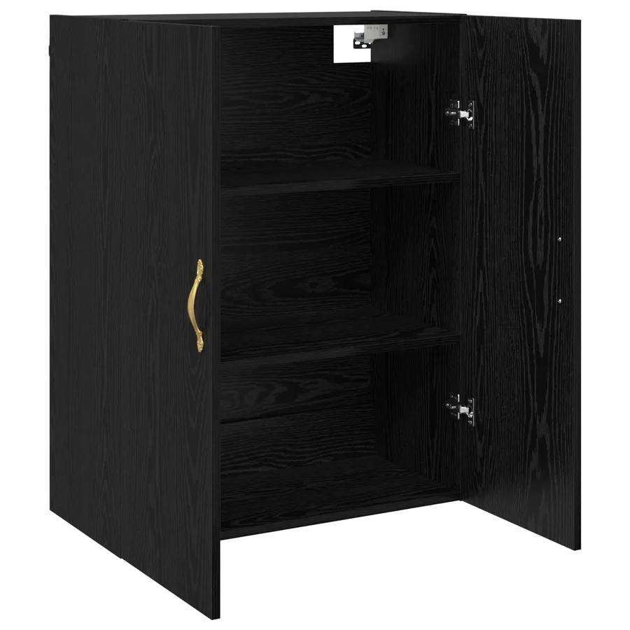 Meuble mural Chêne noir 69,5 x 34 x 90 cm Bois d'ingénierie - 5
