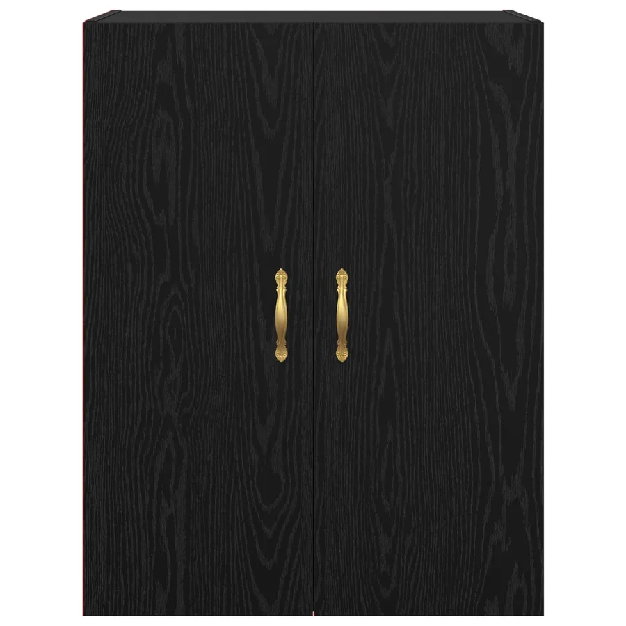 Meuble mural Chêne noir 69,5 x 34 x 90 cm Bois d'ingénierie - 6