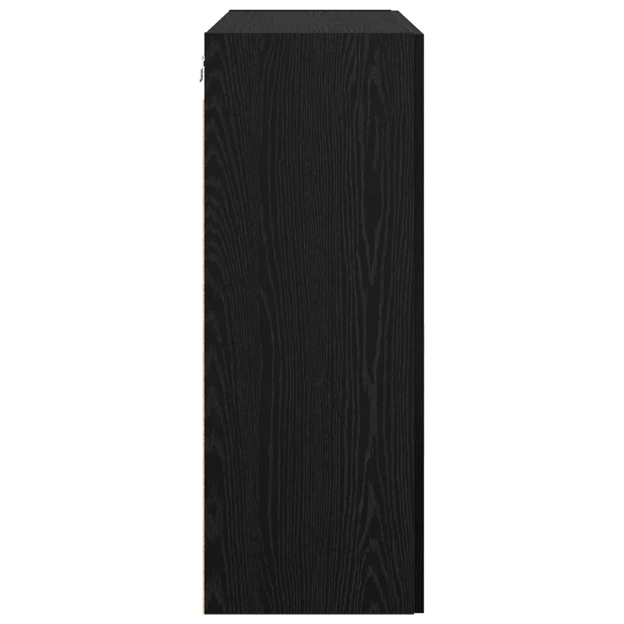Meuble mural Chêne noir 69,5 x 34 x 90 cm Bois d'ingénierie - 7