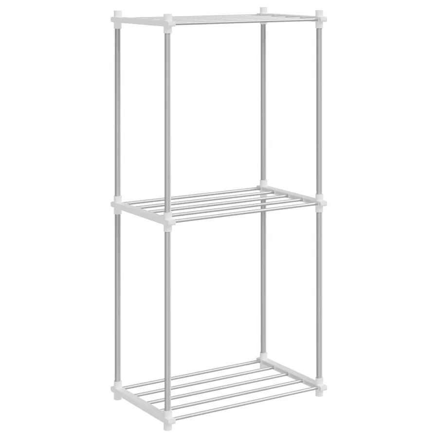 Étagère tubulaire Blanc 42,5 x 27 x 91,5 cm Aluminium - 2