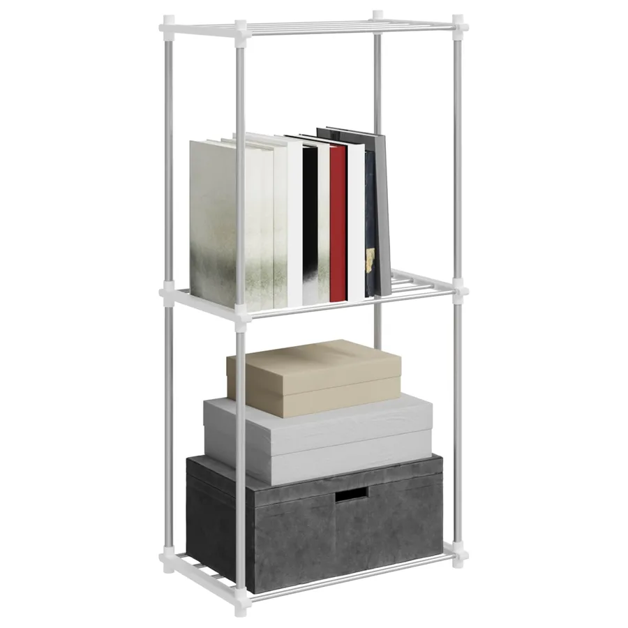Étagère tubulaire Blanc 42,5 x 27 x 91,5 cm Aluminium - 4