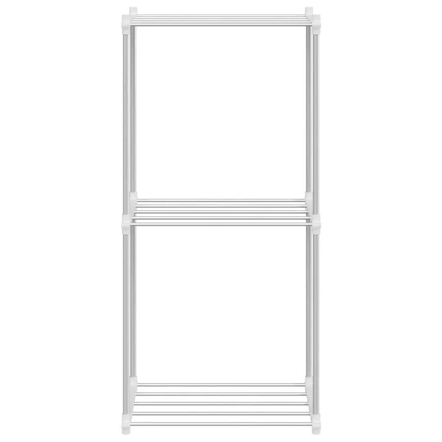 Étagère tubulaire Blanc 42,5 x 27 x 91,5 cm Aluminium - 7
