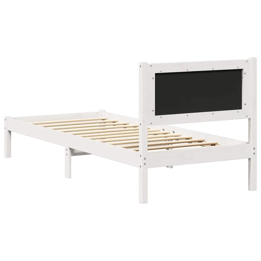 Cadre de lit avec tête de lit rembourrée Gris clair 75 x 190 cm - 7