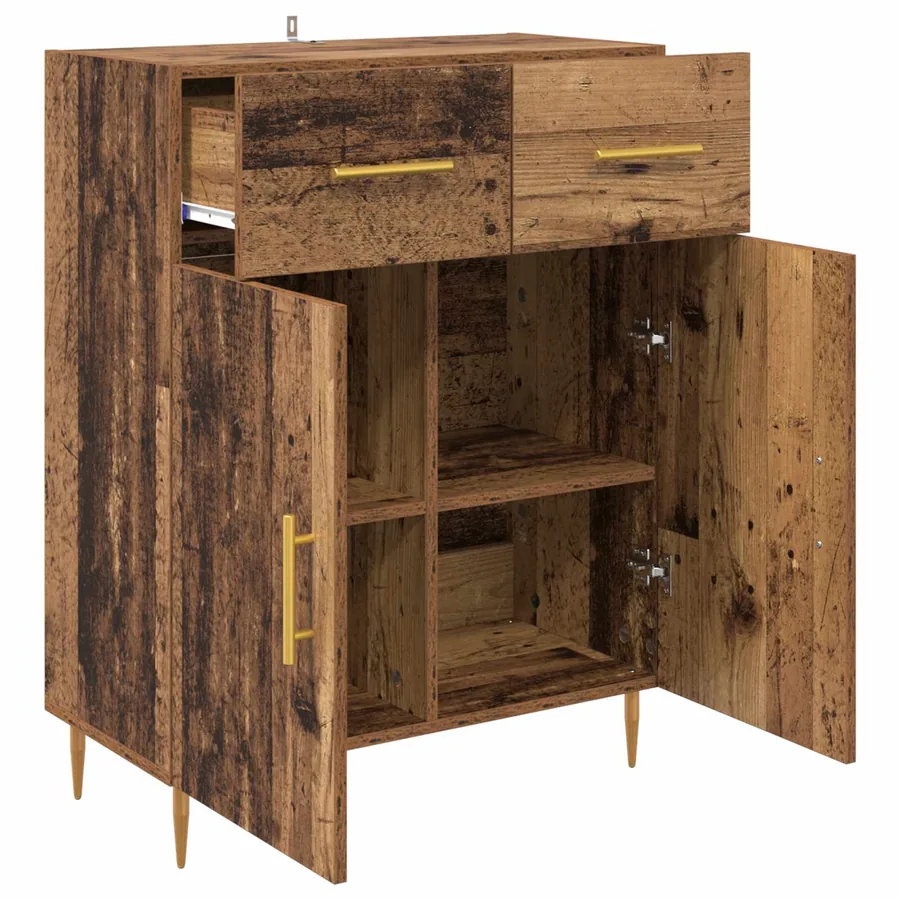Buffet Bois Ancien 69,5 x 34 x 90 cm Bois d'ingénierie - 5