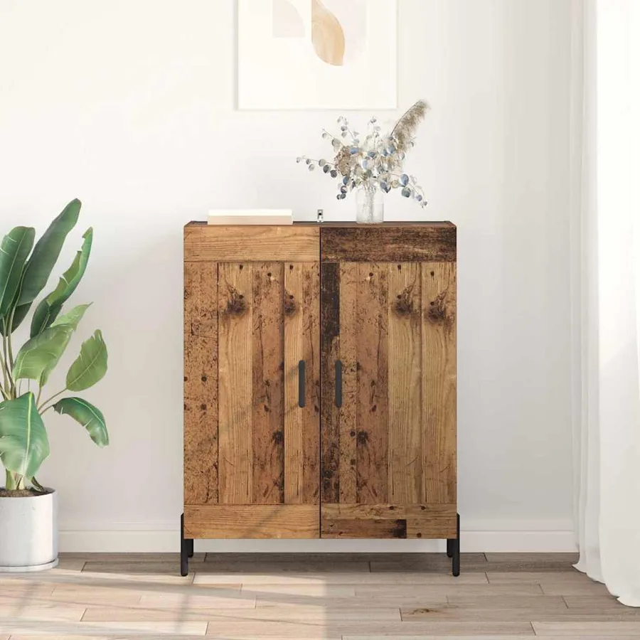 Buffet Bois Ancien 69,5 x 34 x 90 cm Bois d'ingénierie et fer - 4