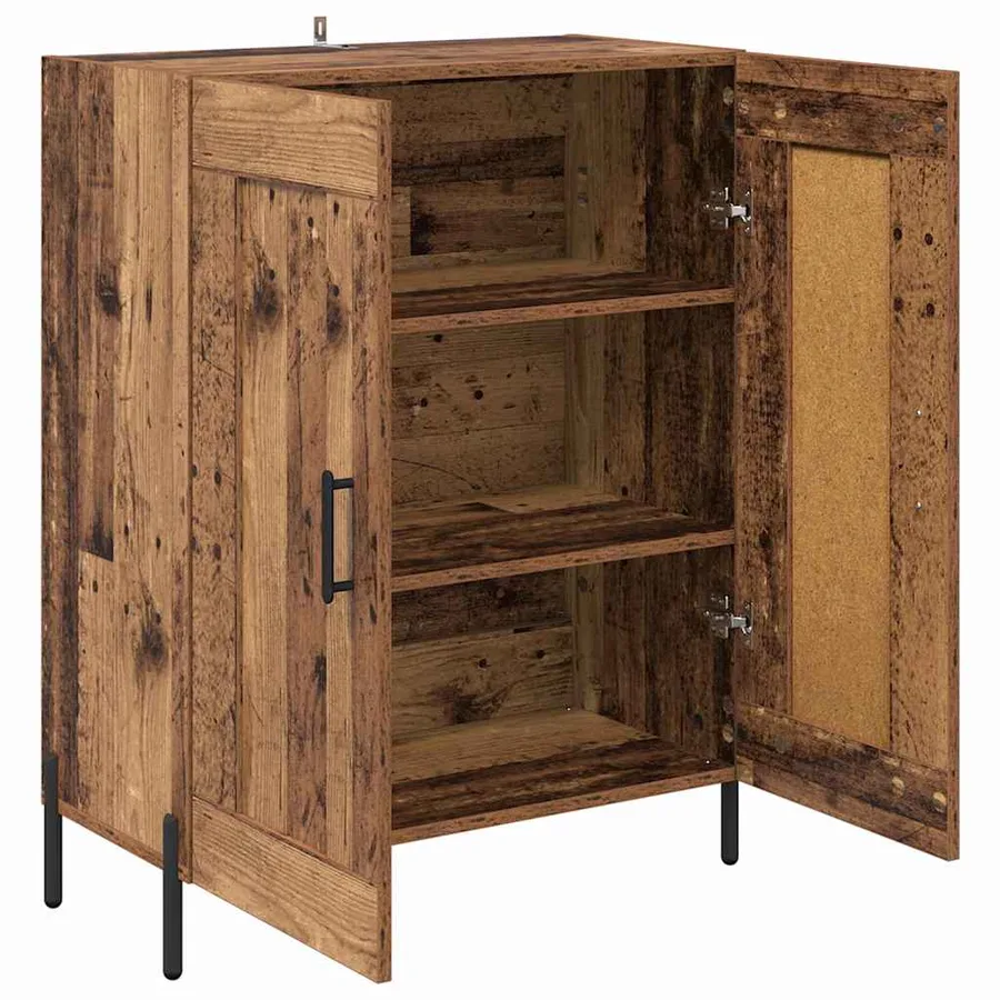 Buffet Bois Ancien 69,5 x 34 x 90 cm Bois d'ingénierie et fer - 5