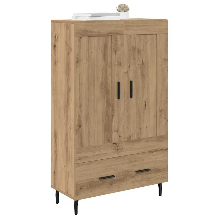 Haut Armoire avec tiroir Chêne artisanal 69,5 x 31 x 115 cm - 3