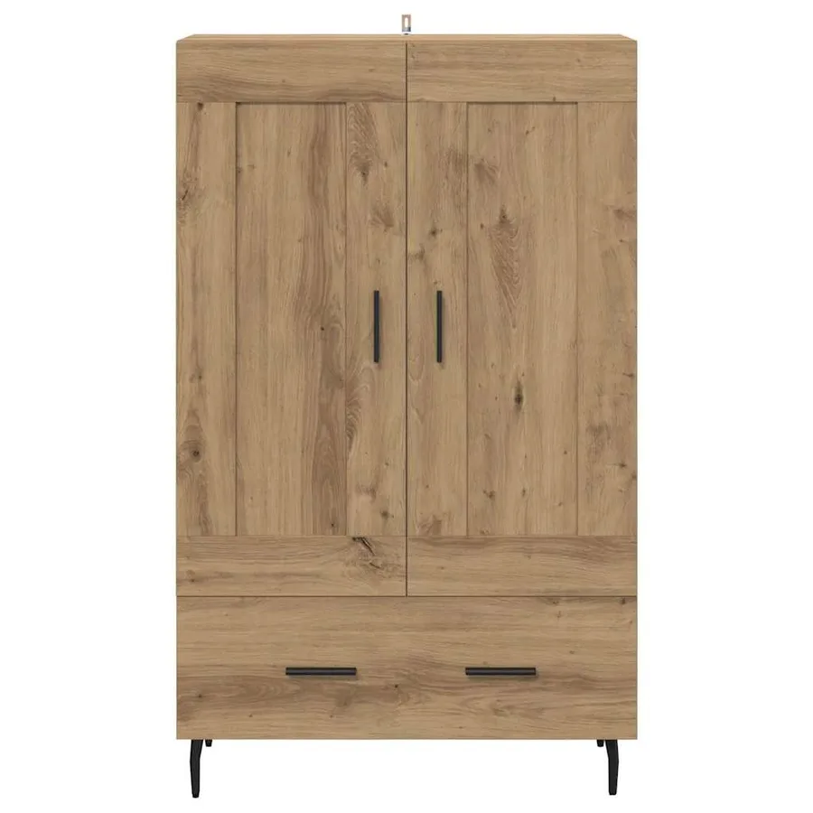 Haut Armoire avec tiroir Chêne artisanal 69,5 x 31 x 115 cm - 6