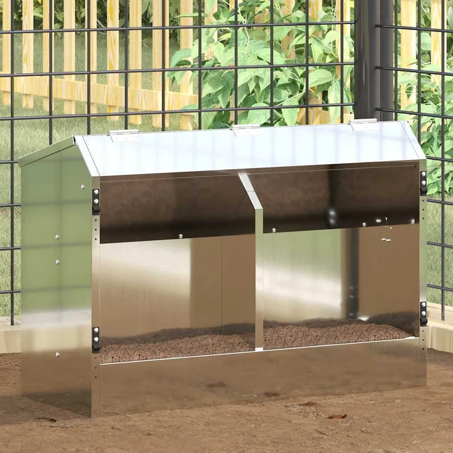 Distributeur pour lapins Argent 64.5 x 25.5 x 45.5 cm