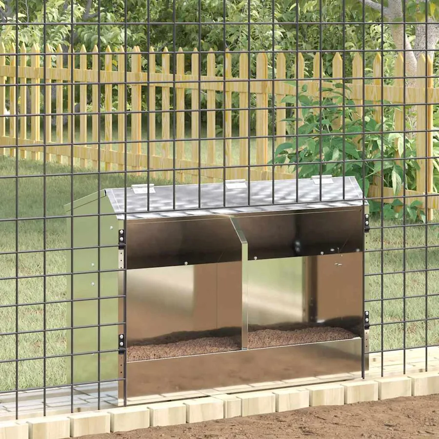 Distributeur pour lapins Argent 64.5 x 25.5 x 45.5 cm - 4