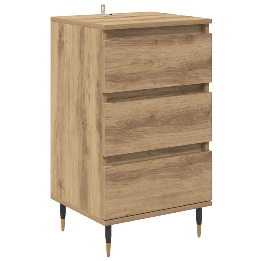 Buffet chêne artisanal 35 x 40 x 70 cm Bois d'ingénierie - 2