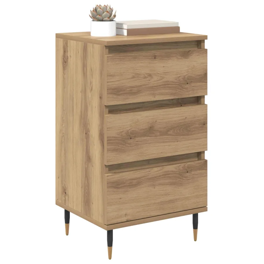 Buffet chêne artisanal 35 x 40 x 70 cm Bois d'ingénierie - 3