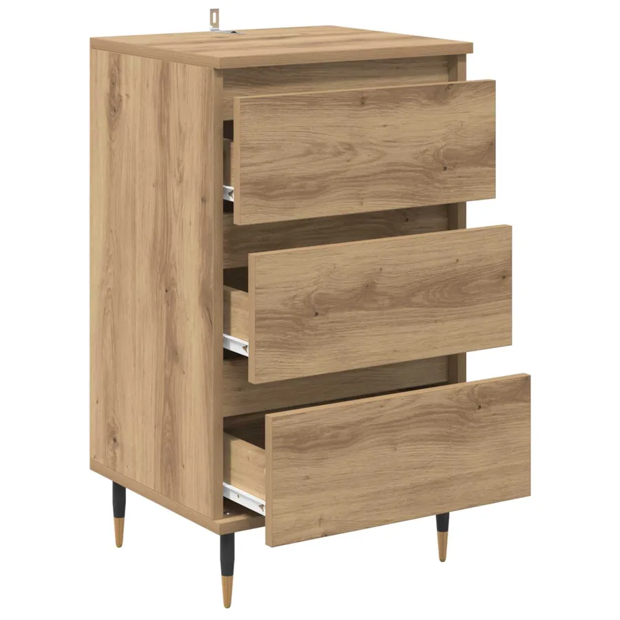 Buffet chêne artisanal 35 x 40 x 70 cm Bois d'ingénierie - 5