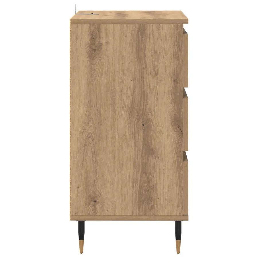Buffet chêne artisanal 35 x 40 x 70 cm Bois d'ingénierie - 7