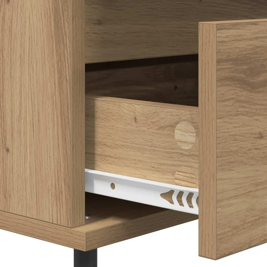 Buffet chêne artisanal 35 x 40 x 70 cm Bois d'ingénierie - 9