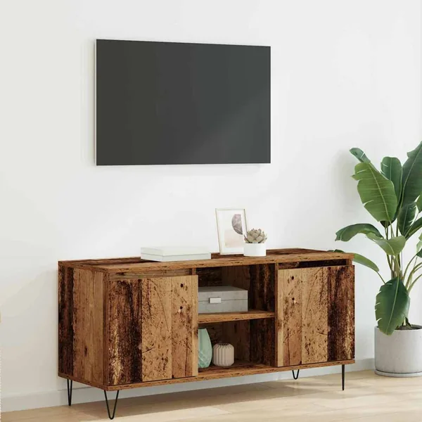 Meuble TV Bois Ancien 104 x 35 x 50 cm Bois d'ingénierie