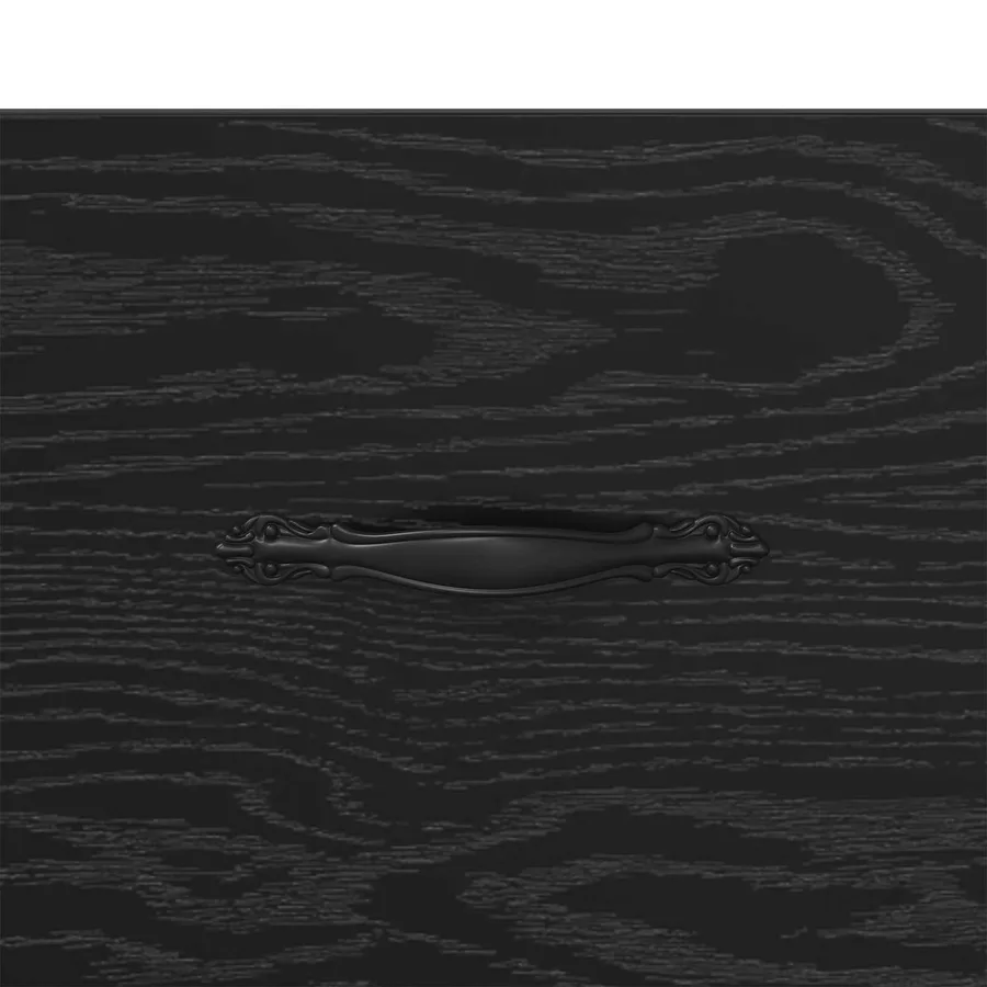 Buffet Chêne noir 34 x 34,5 x 90 cm Bois d'ingénierie - 8