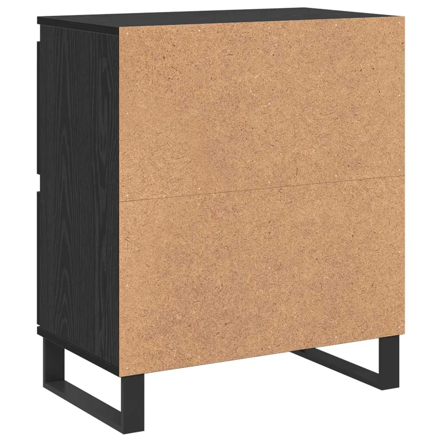Buffet 3 pcs Chêne noir 60 x 35 x 70 cm - 9