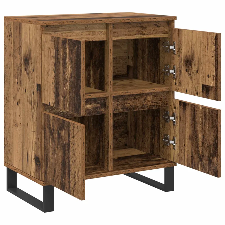 Buffet 3 pcs Bois ancien 60 x 35 x 70 cm - 6