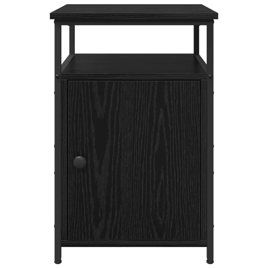 Cabinet de chevet 2 pcs Chêne noir Bois d'ingénierie - 7