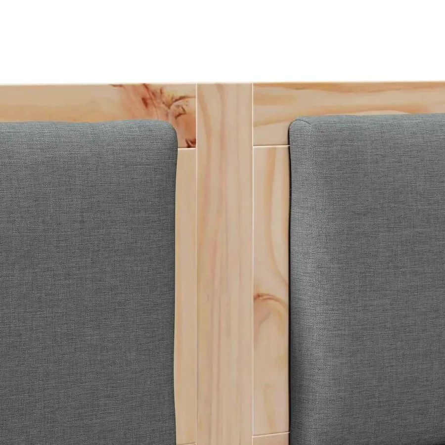 Tête de lit Autre Marron 200 cm Bois massif en pin - 7