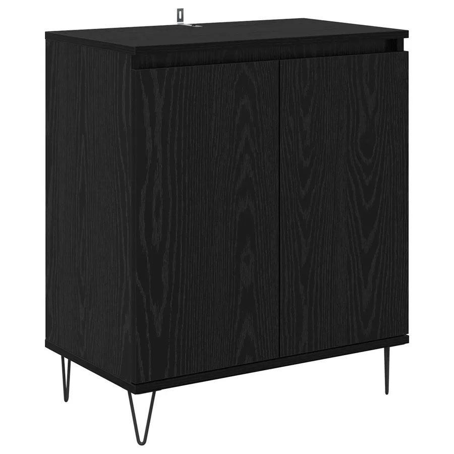 Buffet Chêne noir 60 x 35 x 70 cm Bois d'ingénierie - 2