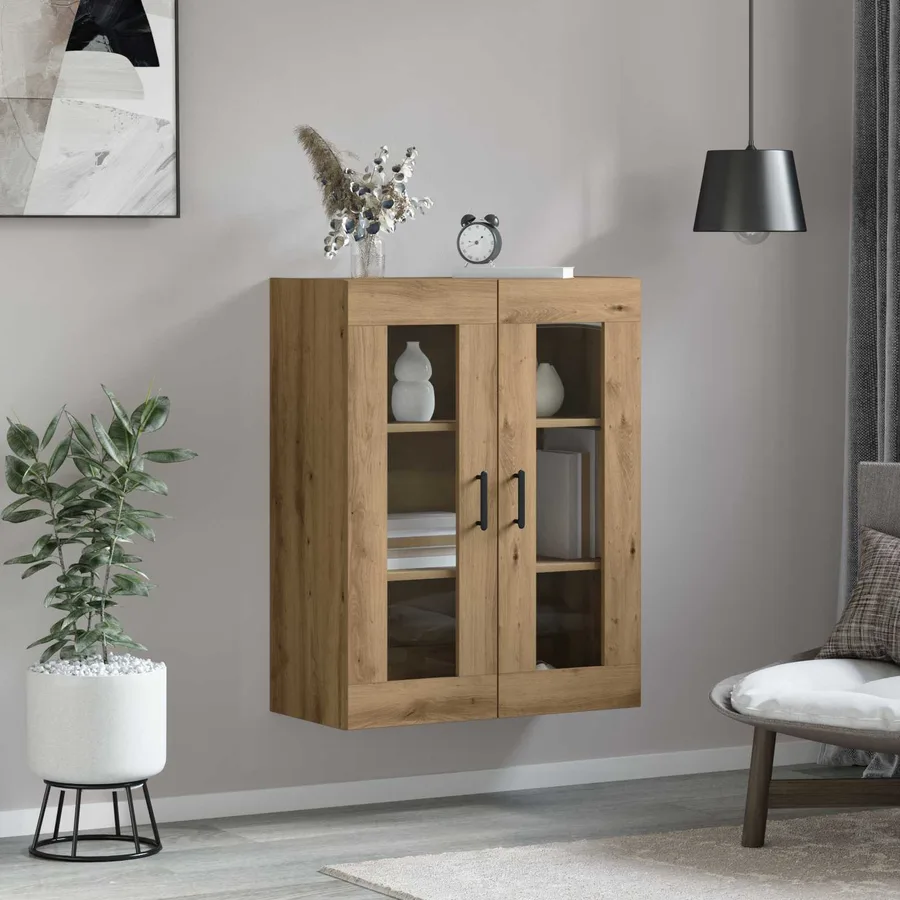 Buffet Chêne artisanal 69,5 x 34 x 90 cm Bois d'ingénierie - 4