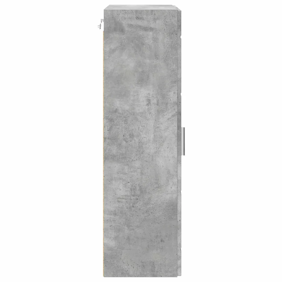 Cabinet en Bois Gris béton 50 x 29 x 100 cm Bois d'ingénierie - 7