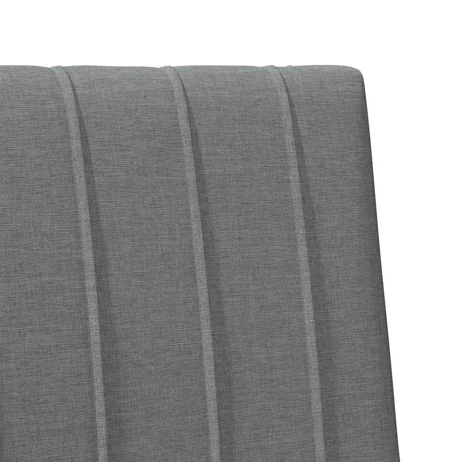 Tête de lit capitonnée Gris foncé 90 cm Pin massif - 7